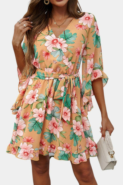 Besa Vestido Mini Floral Impreso.