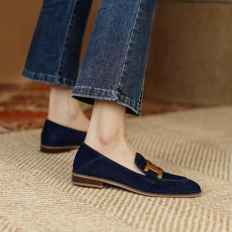 ANY Mocasines de piel para mujer.