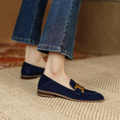 ANY Mocasines de piel para mujer.