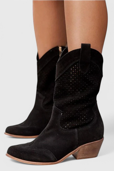 Anna Botas de vaquero modernas con cremallera lateral.