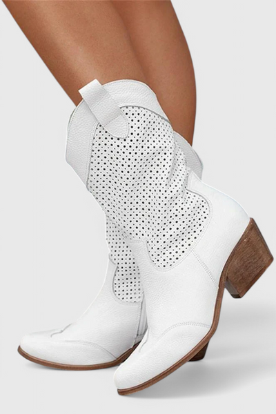 Anna Botas de vaquero modernas con cremallera lateral.