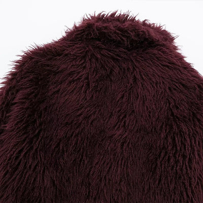 ELVORU - Fur Effect Puffer Coat.