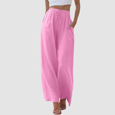 Lenoir™ | Pantalon taille haute à jambes larges.