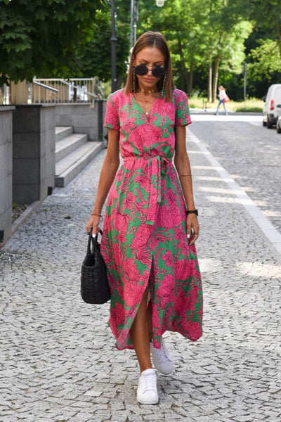 Suzanne - Elegante vestido con escote en V.