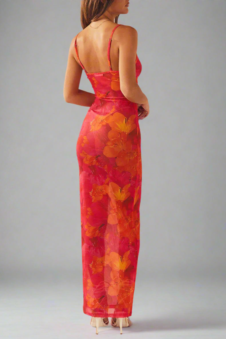 AMARÉA – Vestido floreado.