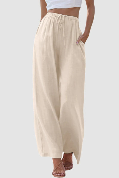 Lenoir™ | Pantalon taille haute à jambes larges.