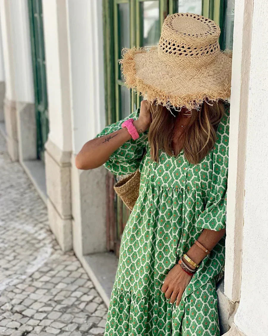 Flor | Vestido largo bohemio.