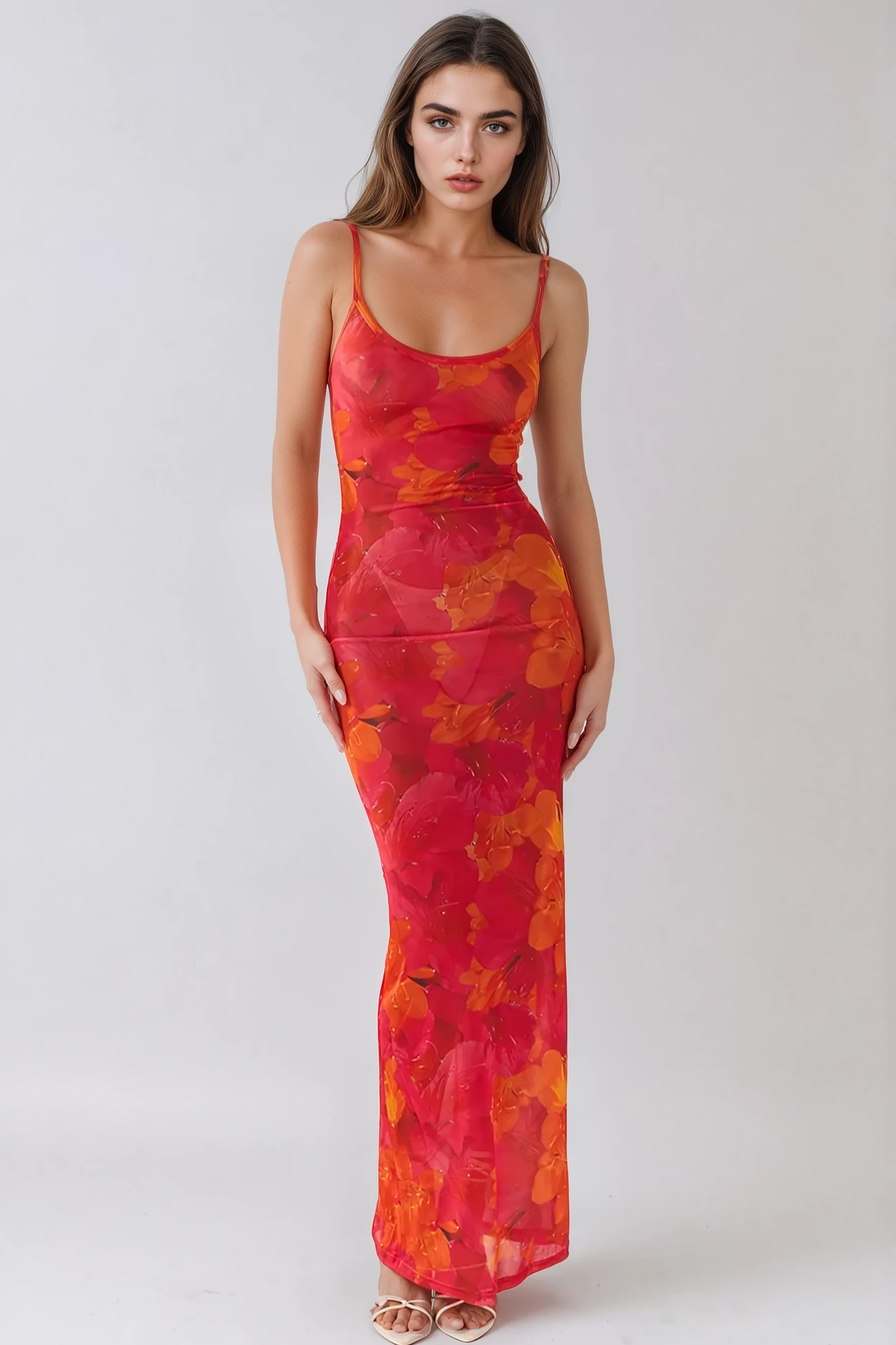 AMARÉA – Vestido floreado.
