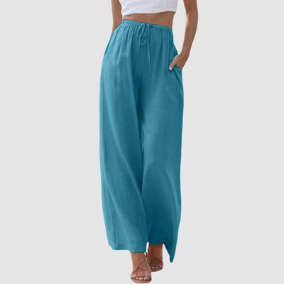 Lenoir™ | Pantalon taille haute à jambes larges.