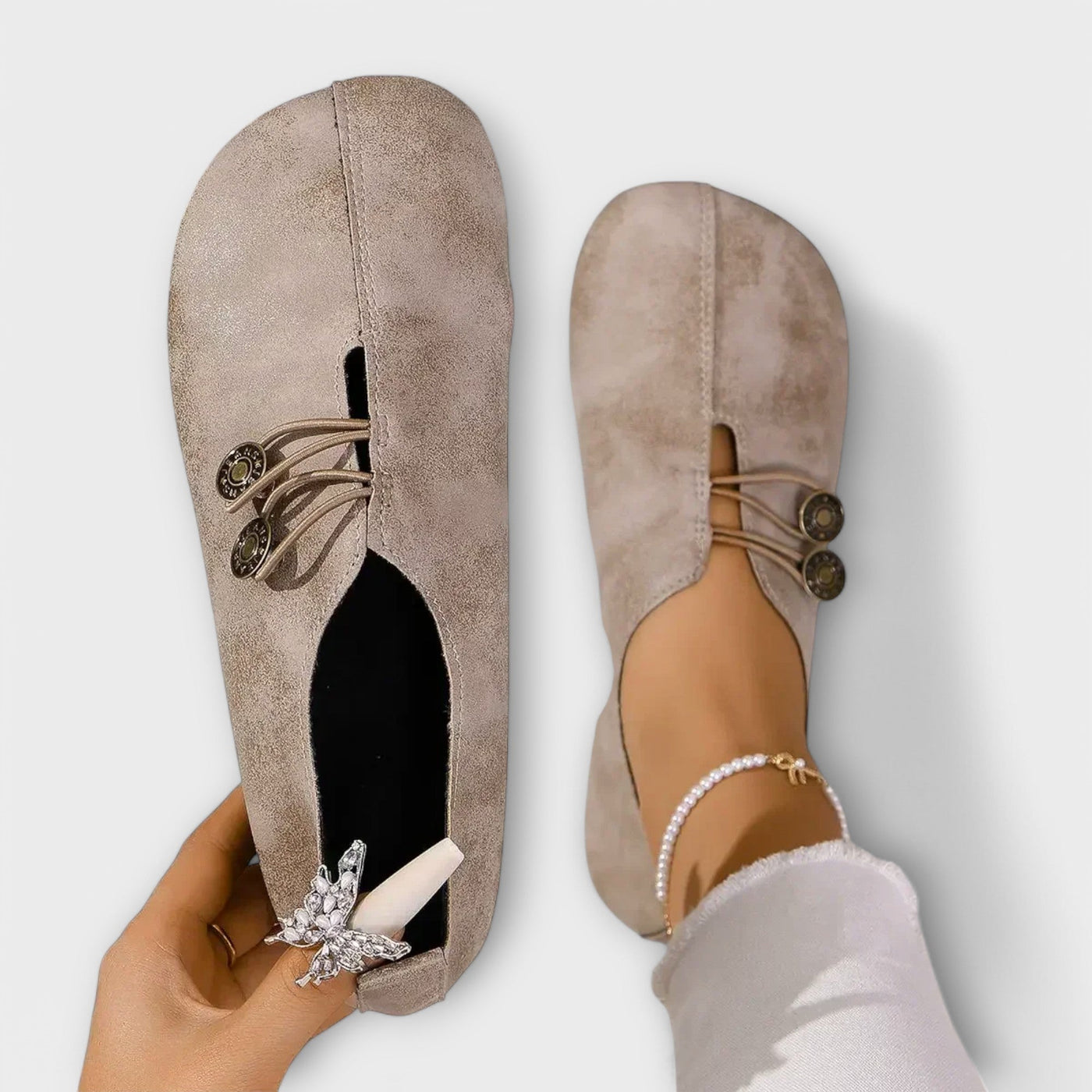 Taera Mocasín de Ante Ultraligero.