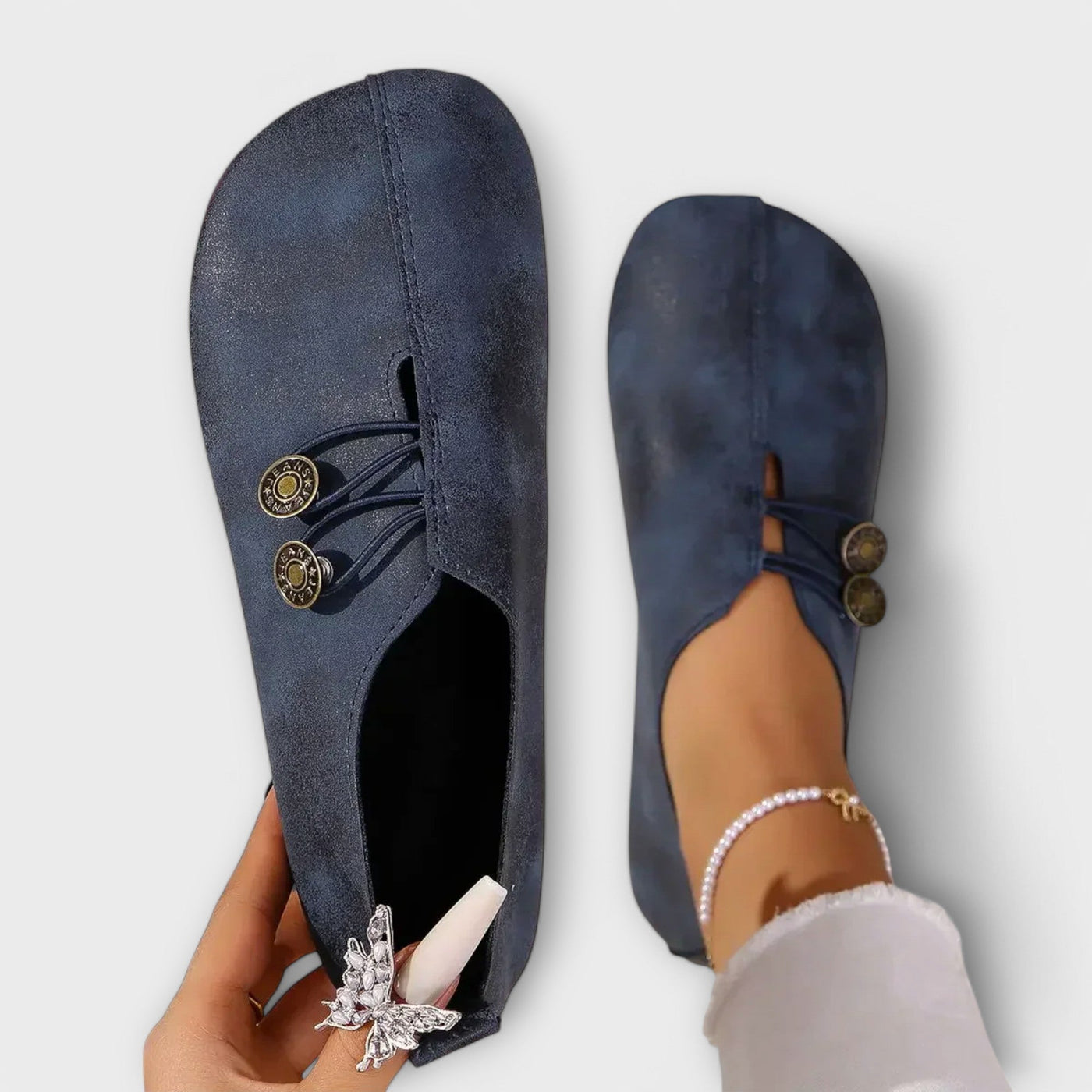 Taera Mocasín de Ante Ultraligero.