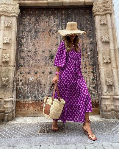 Flor | Vestido largo bohemio.