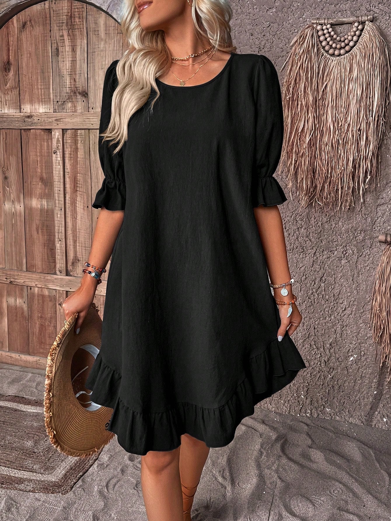 Elisa | Vestido midi atemporal.