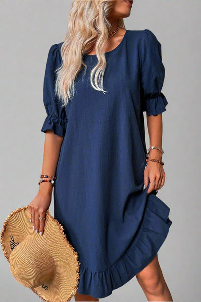 Elisa | Vestido midi atemporal.