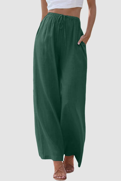 Lenoir™ | Pantalon confort à jambe large et taille haute.