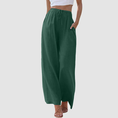 Lenoir™ | Pantalon taille haute à jambes larges.