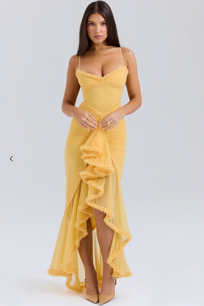 Edith - Vestido con volantes encantador.
