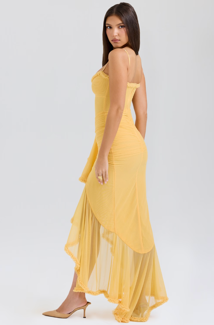 Edith - Vestido con volantes encantador.