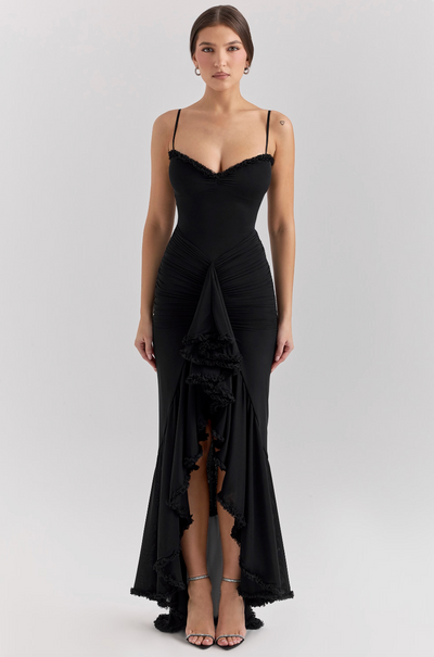 Edith - Vestido con volantes encantador.