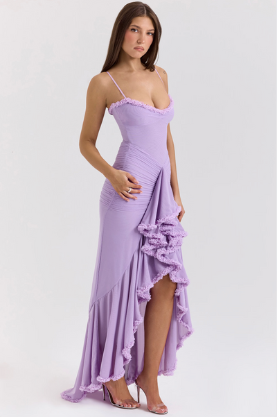 Edith - Vestido con volantes encantador.