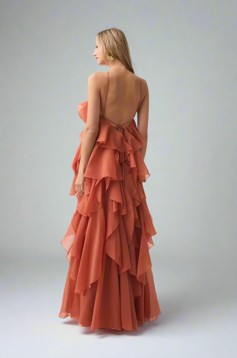 LIVORA – Vestido largo.