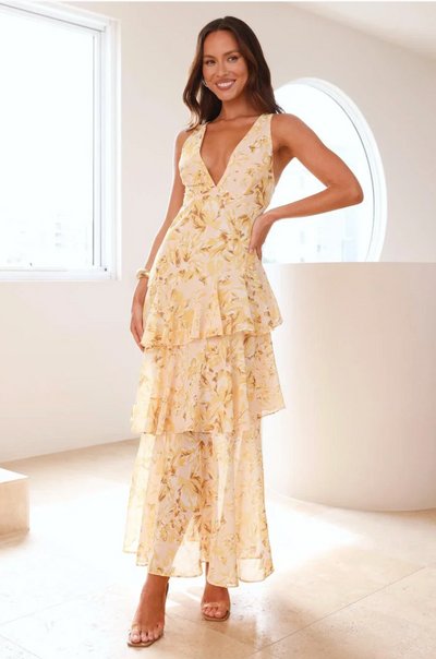 LUCIENNE – Vestido largo.