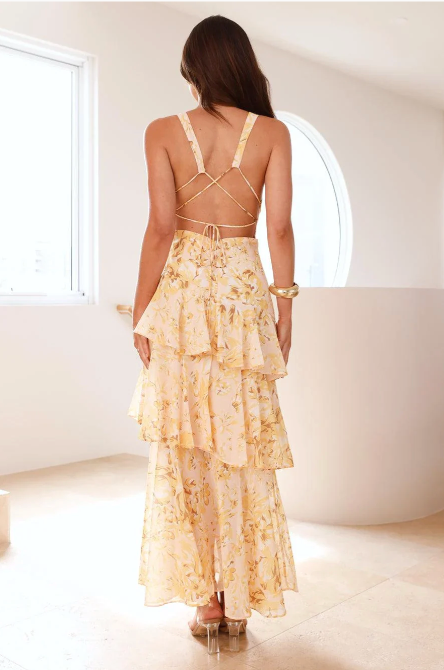 LUCIENNE – Vestido largo.