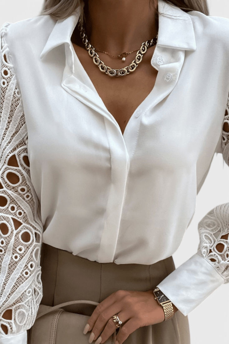 Tabitha Blusa Chic de Corte Relajado.