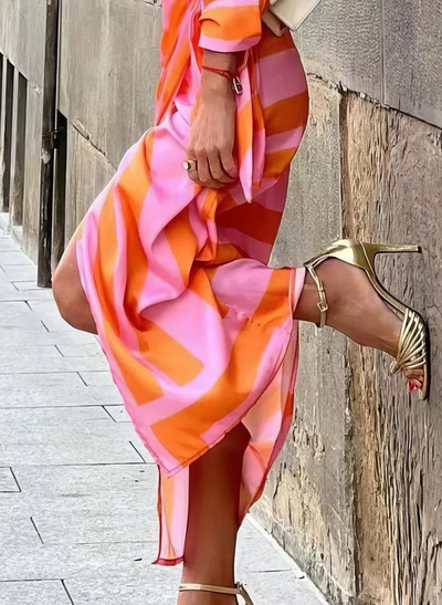 Amira - Robe à imprimé cache-cœur.