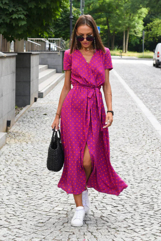 Suzanne - Elegante vestido con escote en V.