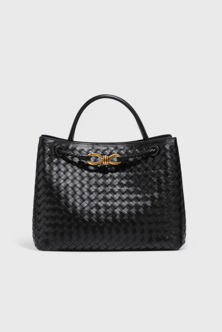 Bolsa Diaria Tejida Índigo.
