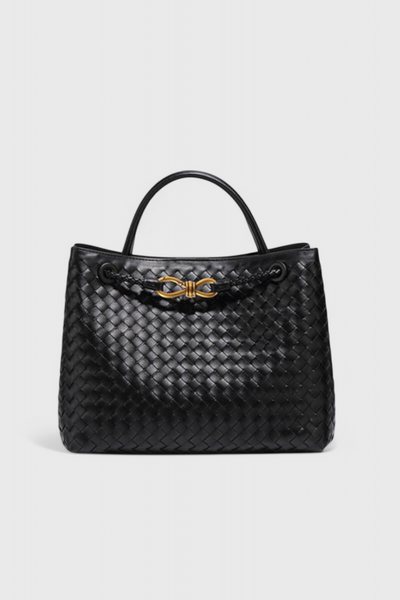 Bolsa Diaria Tejida Índigo.
