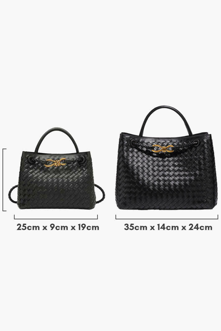 Bolsa Diaria Tejida Índigo.