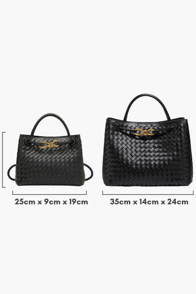 Bolsa Diaria Tejida Índigo.