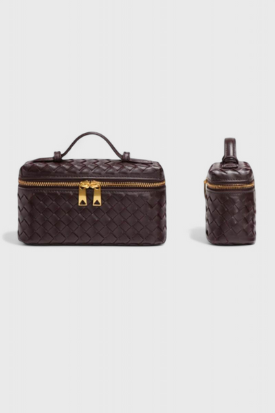 Milla Bolso Mini Woven con Accesorios Dorados.