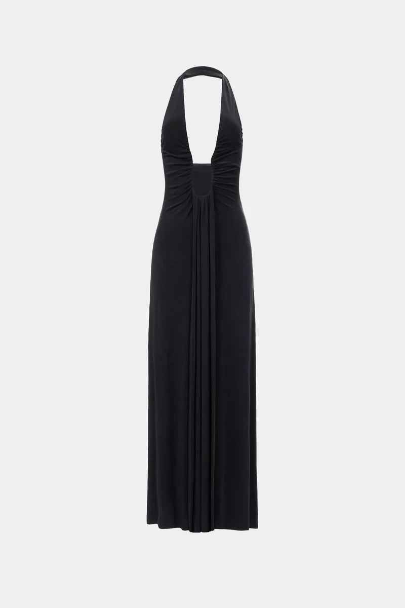 ALTHEA – Vestido largo de cupro.