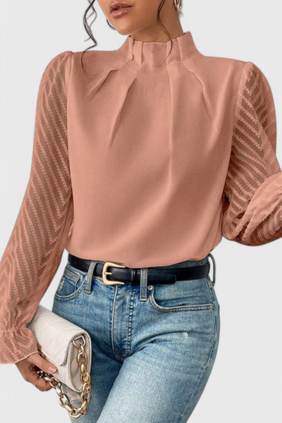 Helga Blusa de Manga Larga Náutica.