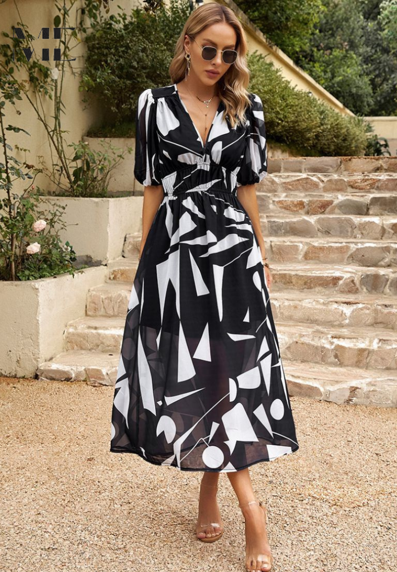 Danielle | Vestido midi de lujo atemporal.