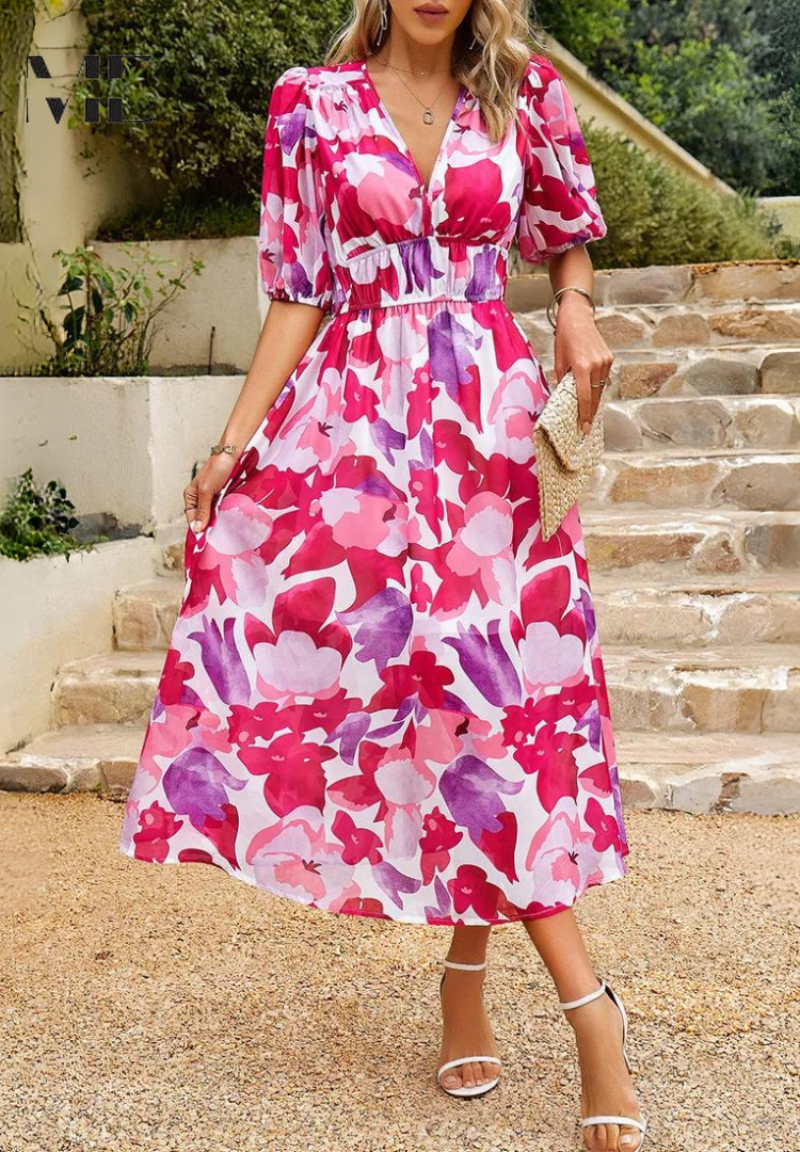 Danielle | Vestido midi de lujo atemporal.