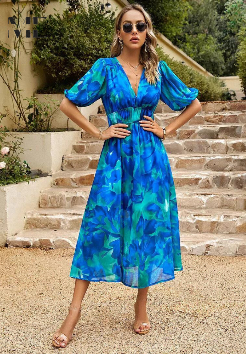 Danielle | Vestido midi de lujo atemporal.