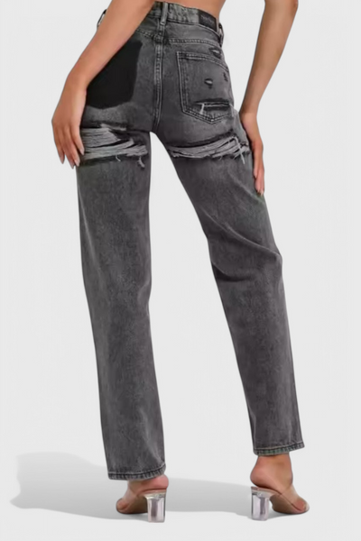 Roxy Jeans Vintage Desgastados de Cintura Alta.