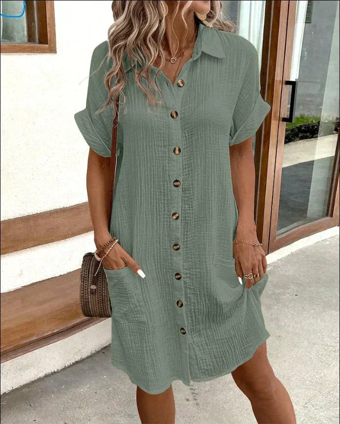 Celeste | Elegante vestido polo.