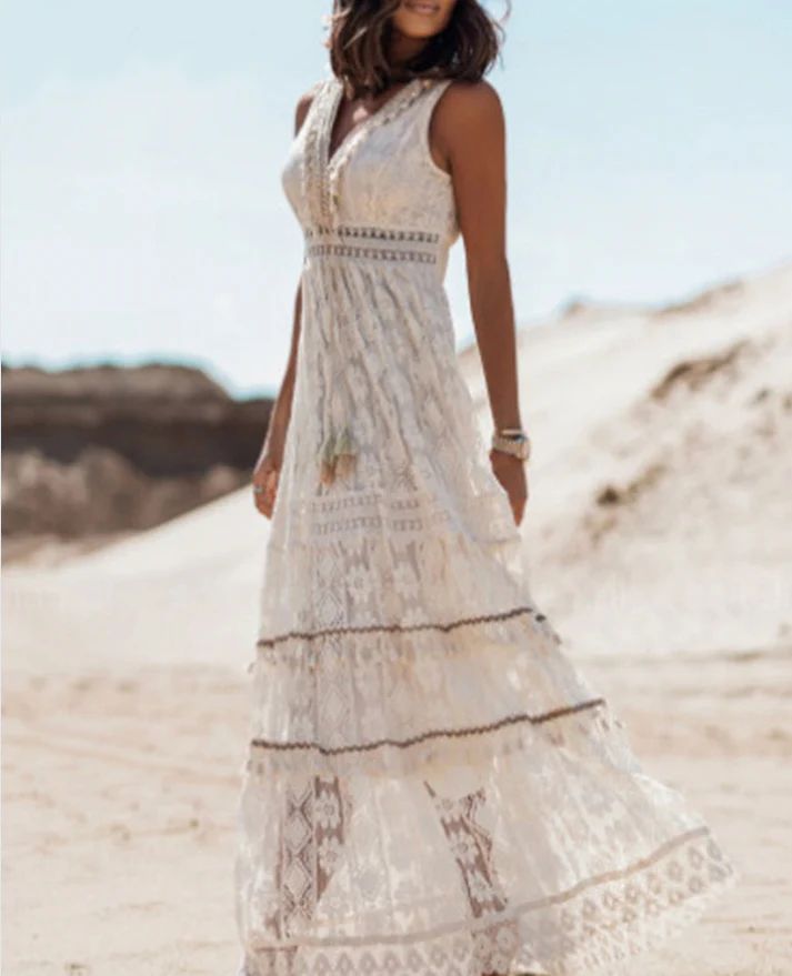 Nina | Vestido bohemio de lujo.