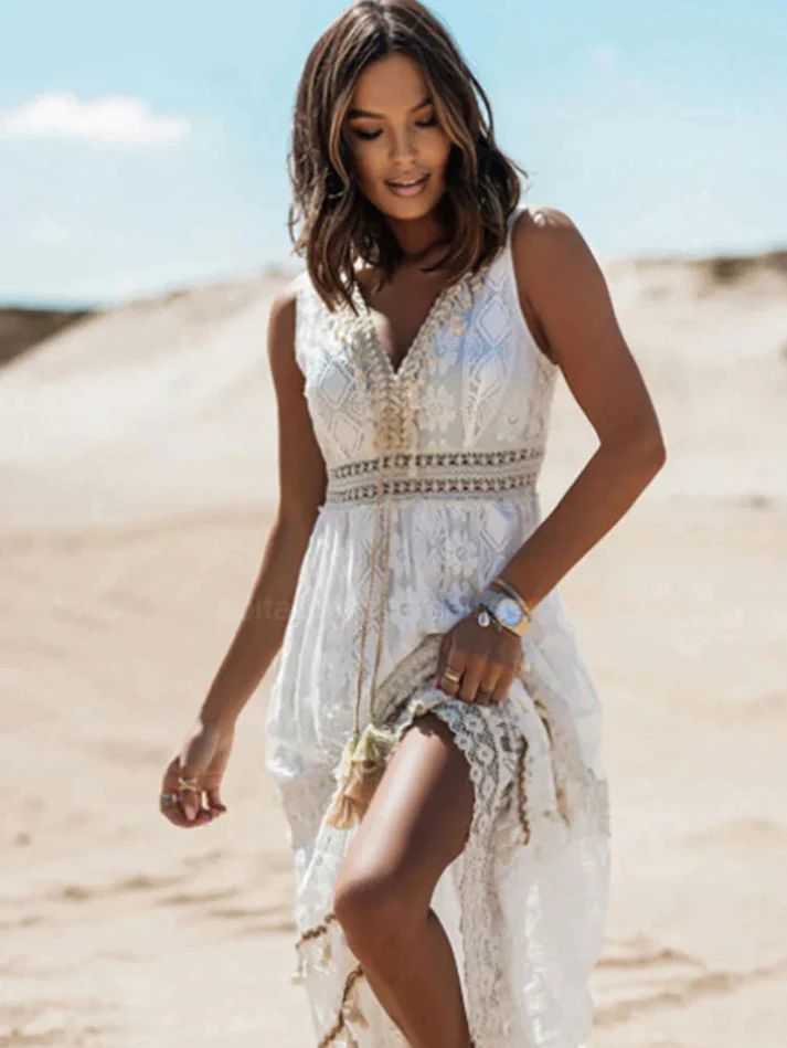 Nina | Vestido bohemio de lujo.