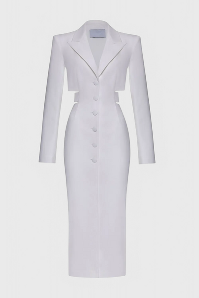 Bernice Vestido Blazer Midi con Corte.