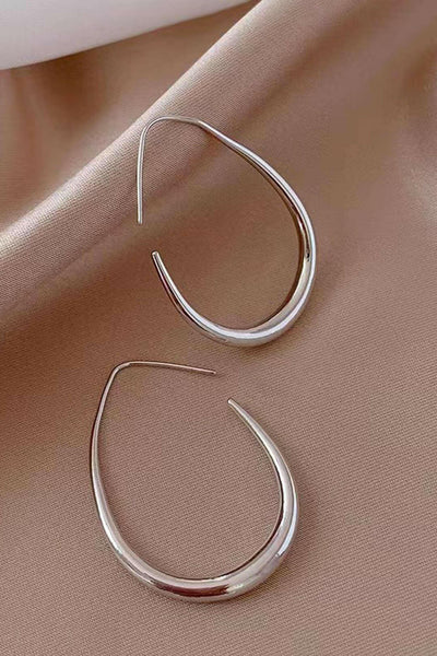 Pendientes Ovalados de Metal.