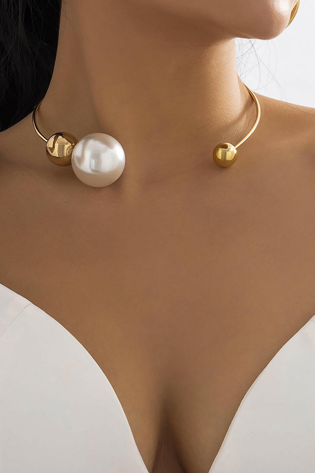 Collares de Perlas de Metal.