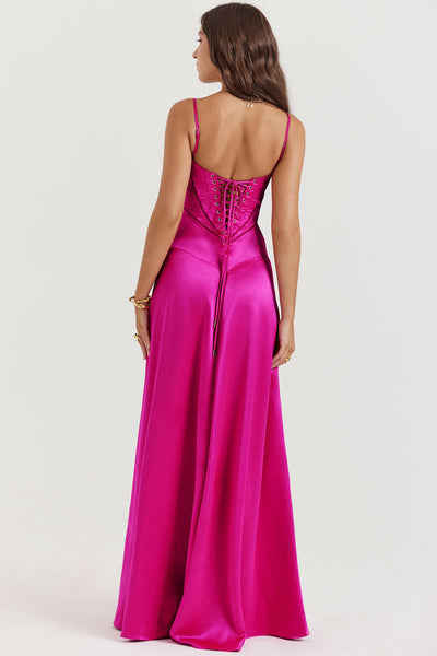 Noelle - Vestido de noche con escote tipo bustier.