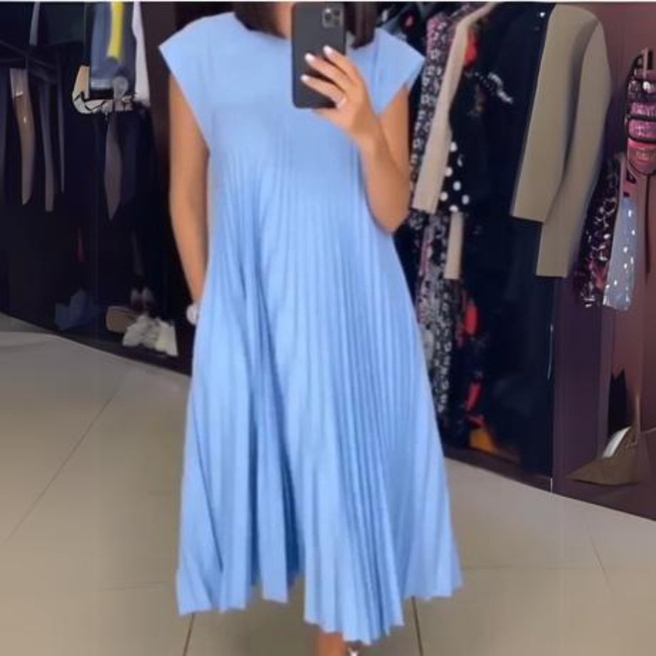 Seline | Vestido plisado ligero y fresco.