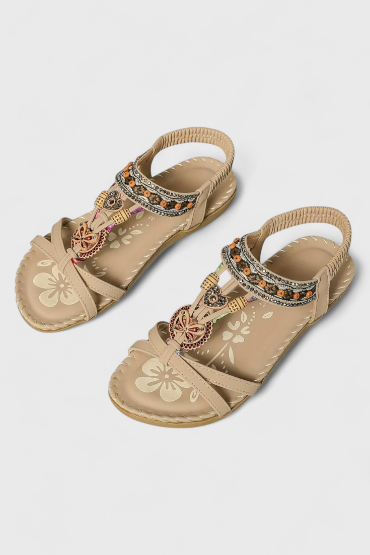 Lera Sandalias bohemias planas.